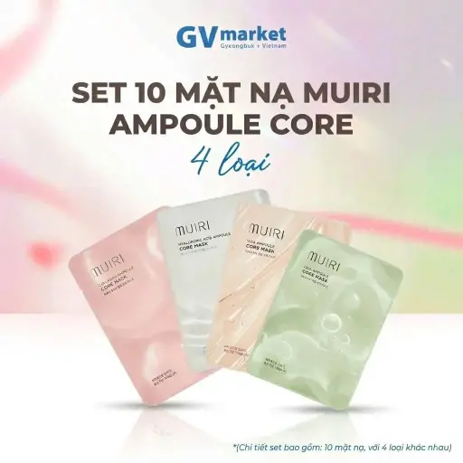 Set 10 mặt nạ MUIRI chăm sóc da mặt toàn diện 